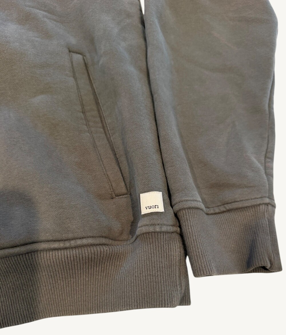 Vuori Seaside Full Zip Hoodie Men’s Lake Green Organic Cotton V242 - Picture 2 of 13